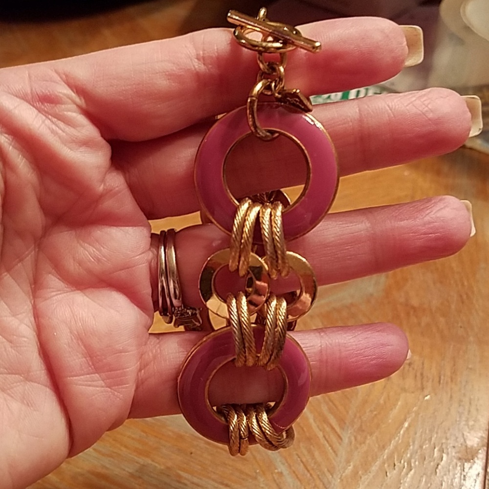 Pink Banana Republic Bracelet with Toggle Clasp